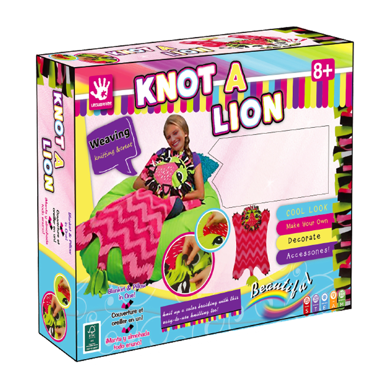 Kit de brinquedos de tricô Knot A Lion