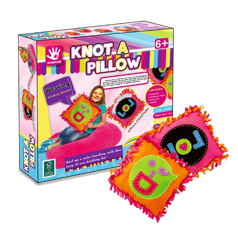 Kit de brinquedos de tricô Nó Uma Almofada