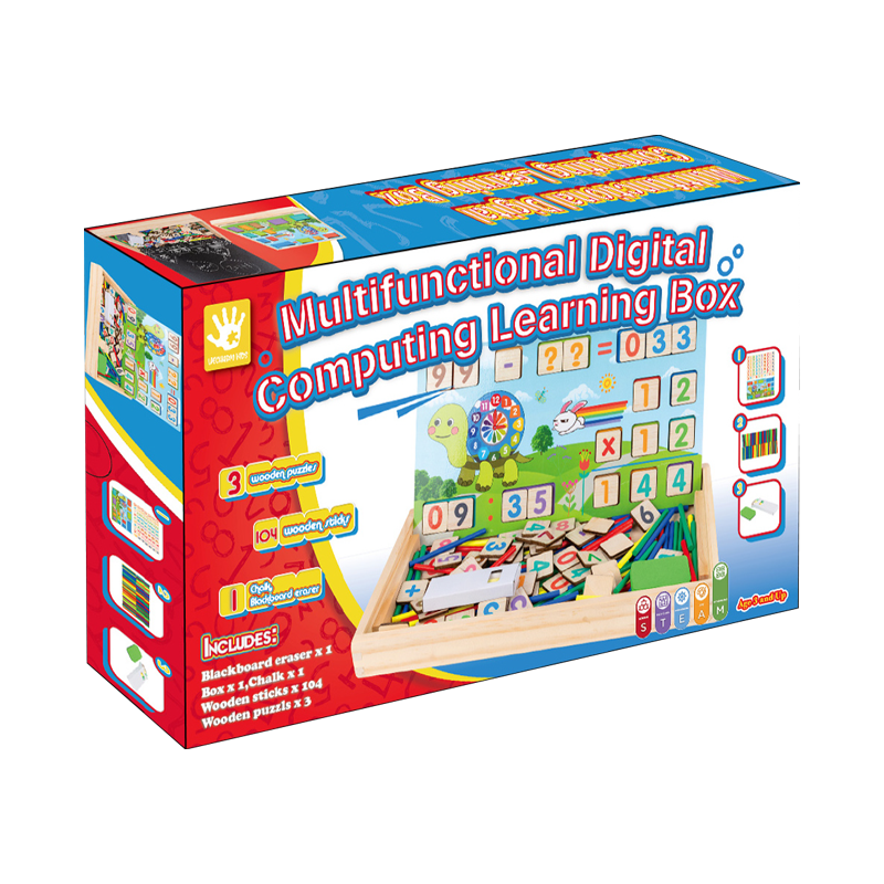 Kit de brinquedo caixa de aprendizado de computação digital multifuncional