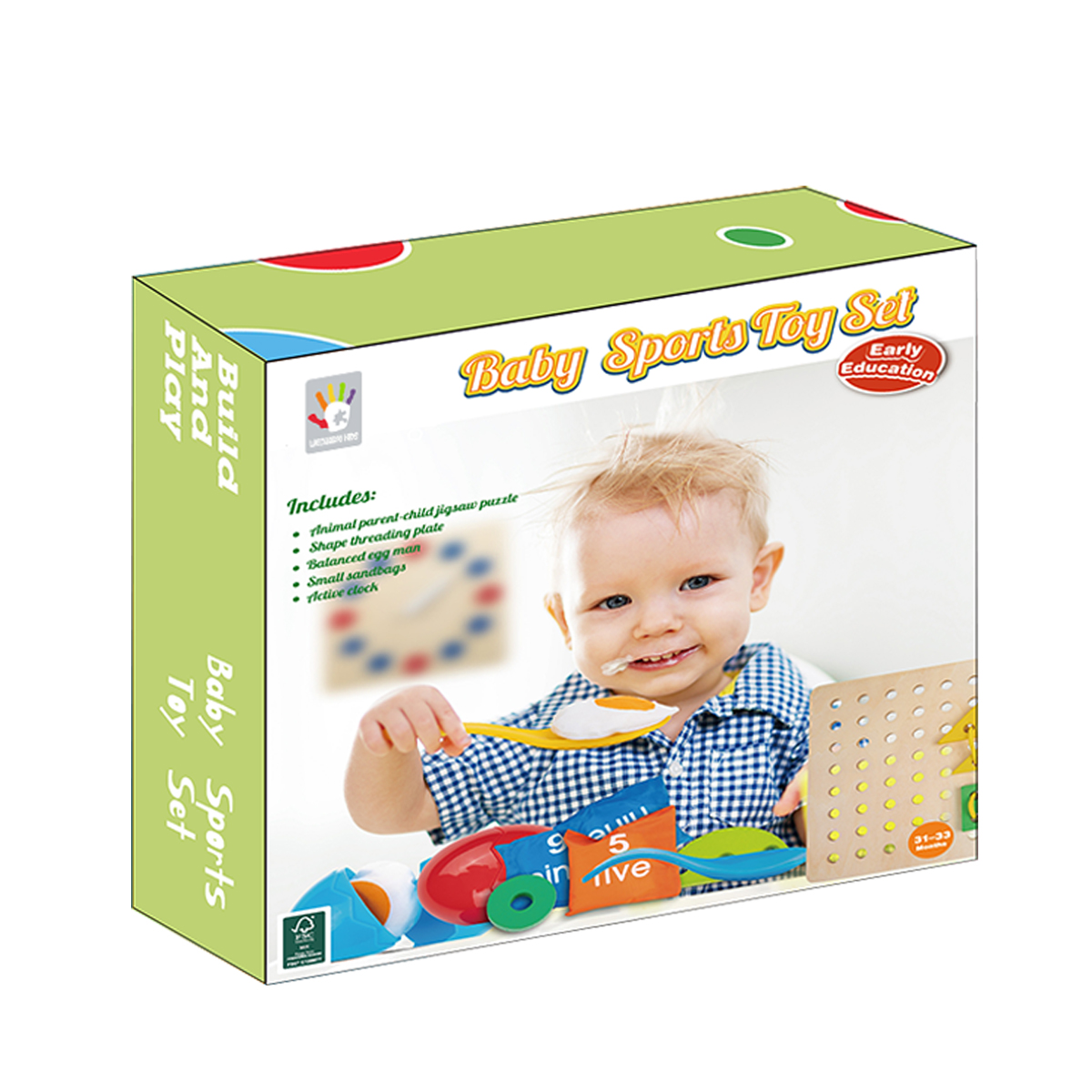 Conjunto de brinquedos esportivos para bebês