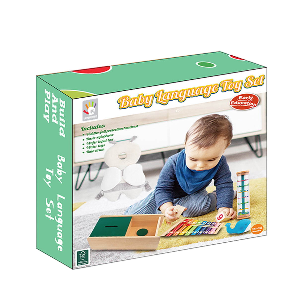 Conjunto de brinquedos de linguagem para bebês