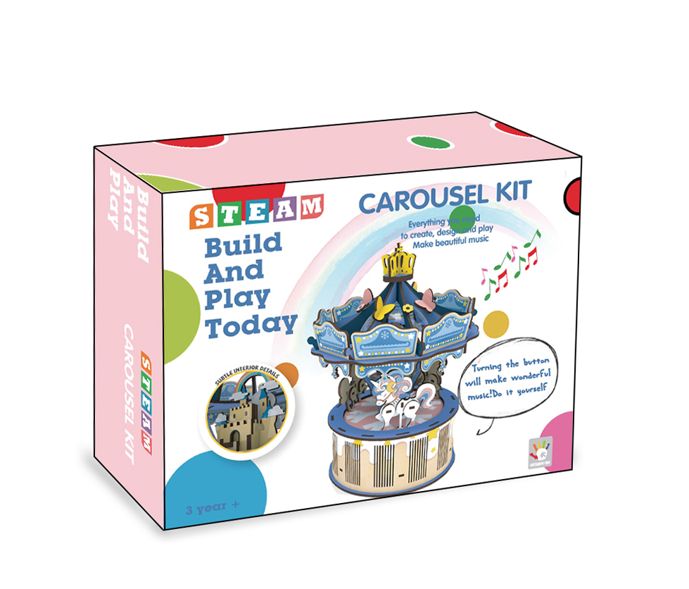 Kit Carrossel Kit de Brinquedos de Engenharia