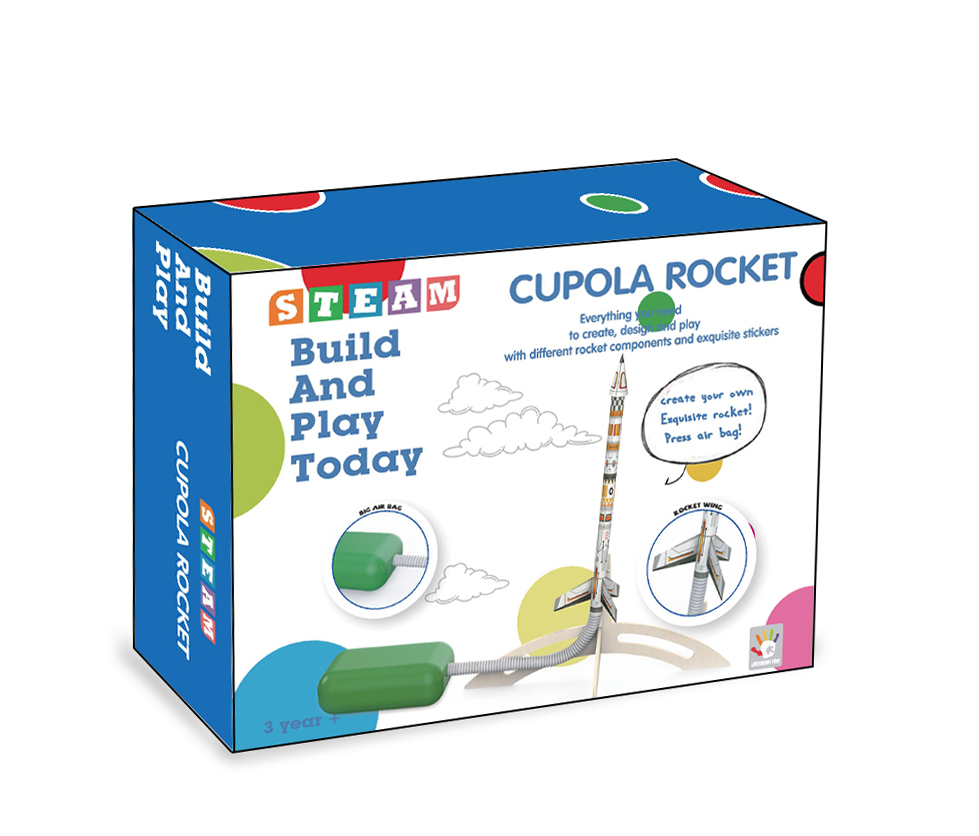 Kit de brinquedo de engenharia de foguetes Cupola