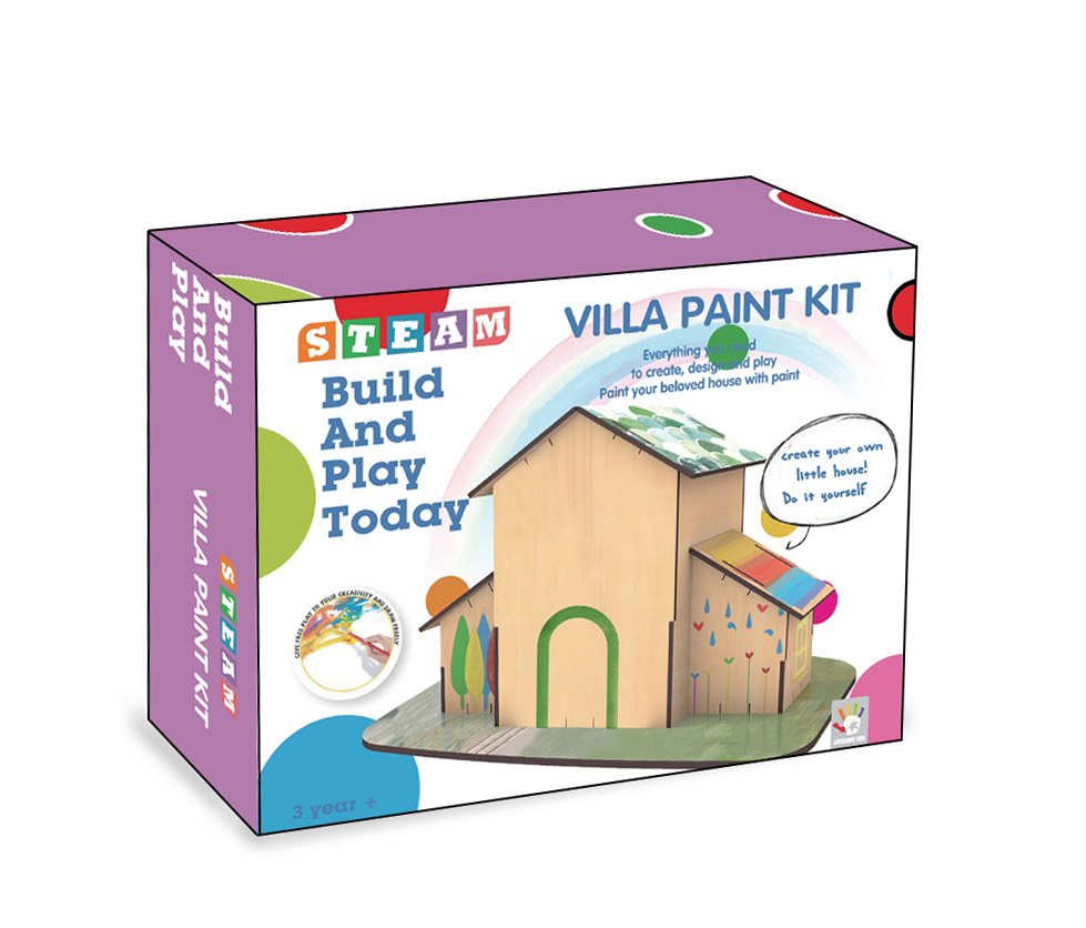 Kit de brinquedos de engenharia de tintas Villa